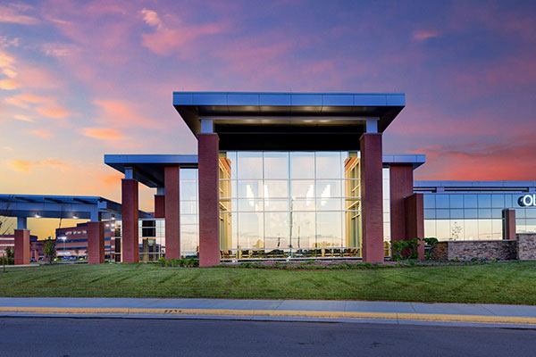 Olathe Cancer Center, structural engineering completed by Kevin Quinn, P.E. while employed by Haris Engineering.